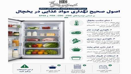  اصول صحیح نگهداری مواد غذایی در یخچال